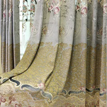 SILK TAFFETA FABRIC FLORAL VELVET EMBROIDERY CREAM,BEIGE,TAUPE COLOR TAF#E9