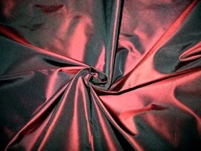 Silk taffeta wine / black colour fabric 54&quot; wide TAF286