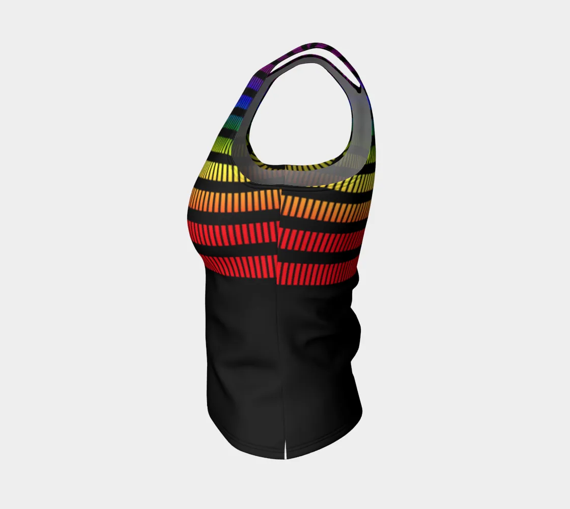 Spectral Bands Fitted Tank Top