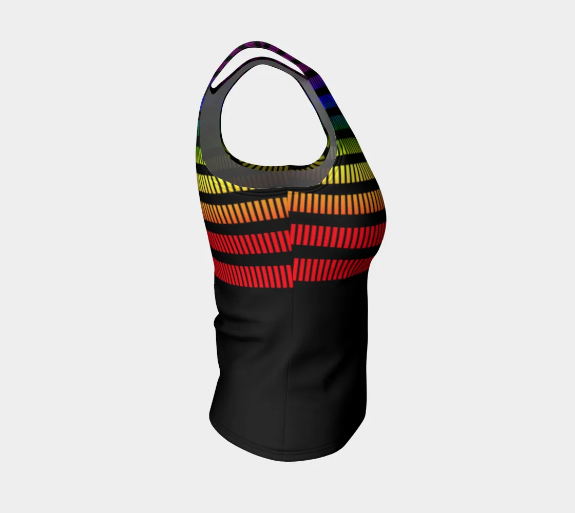 Spectral Bands Fitted Tank Top