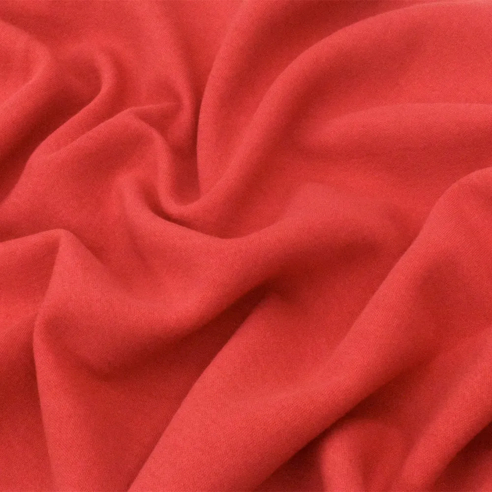 Watermelon Red Solid Stretch Double Knit Fabric