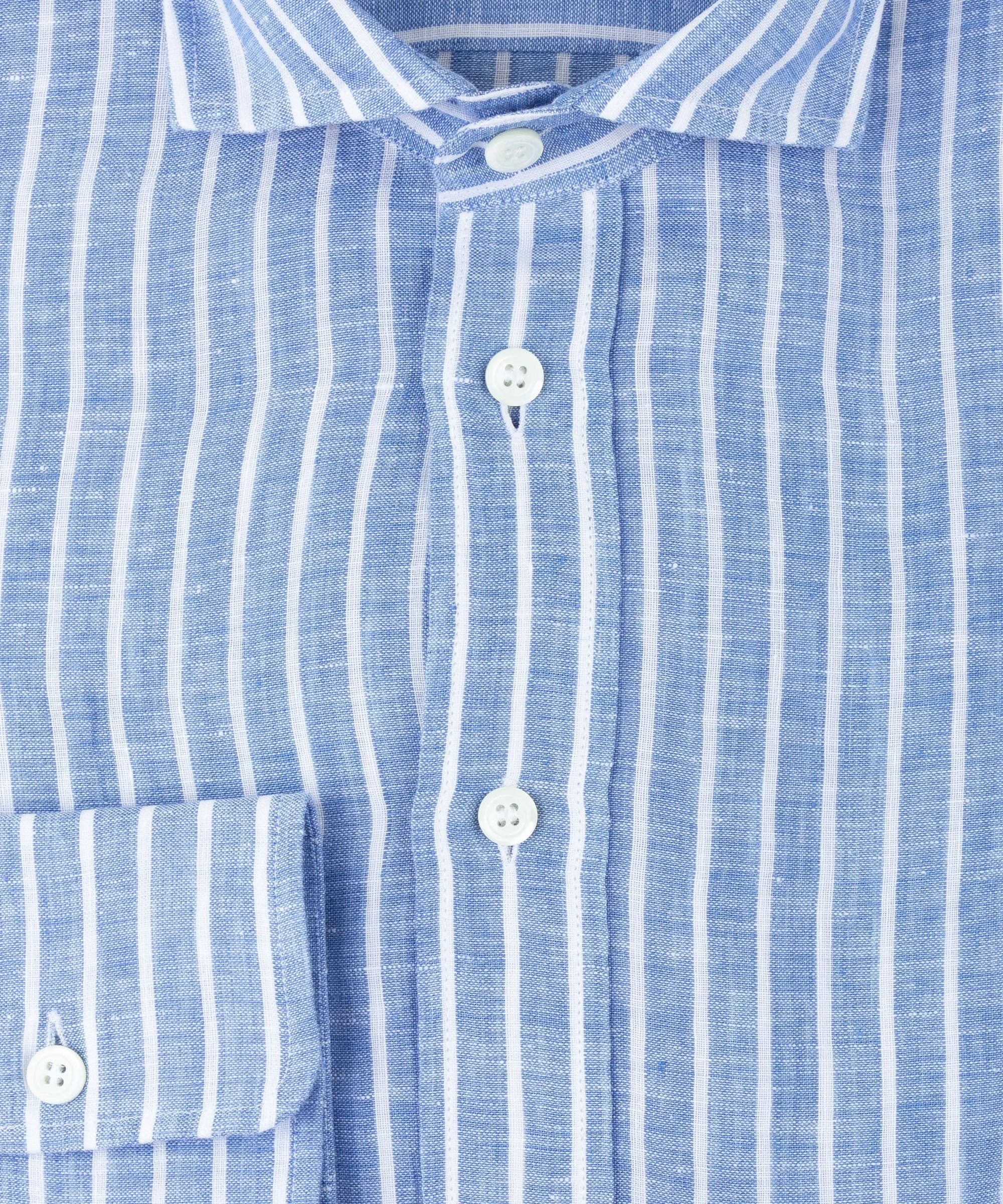 Wide Striped Linen Shirt