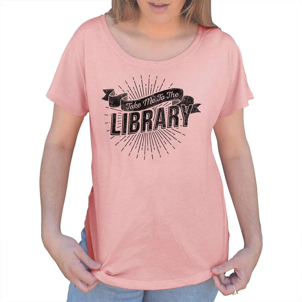 Women's Take Me To The Library Scoop Neck T-Shirt