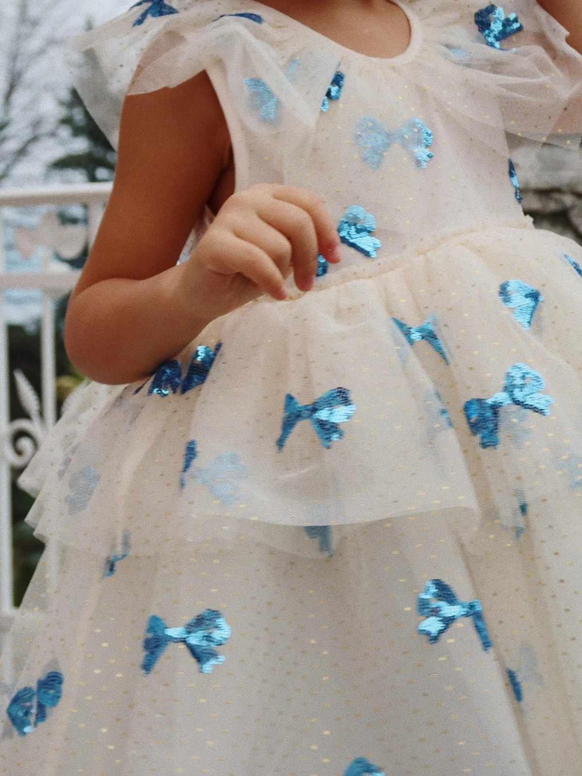 Yvonne Fairy Dress with Sequin Bows