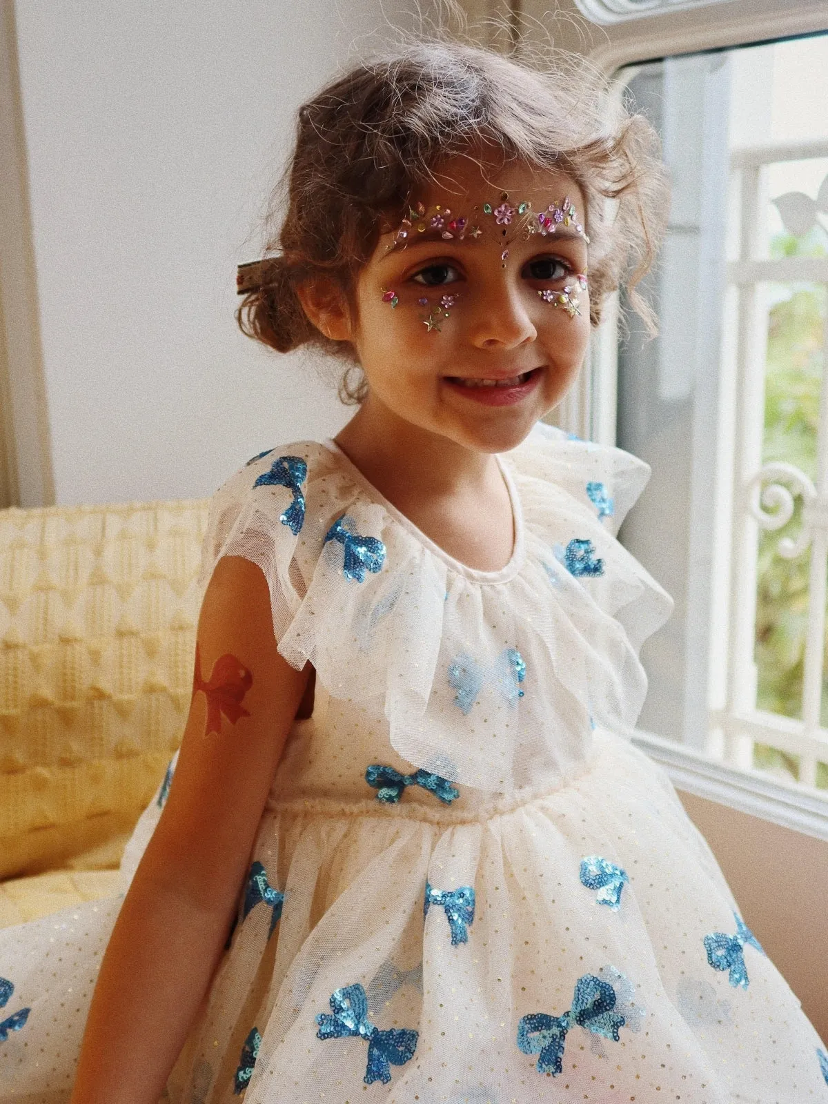 Yvonne Fairy Dress with Sequin Bows