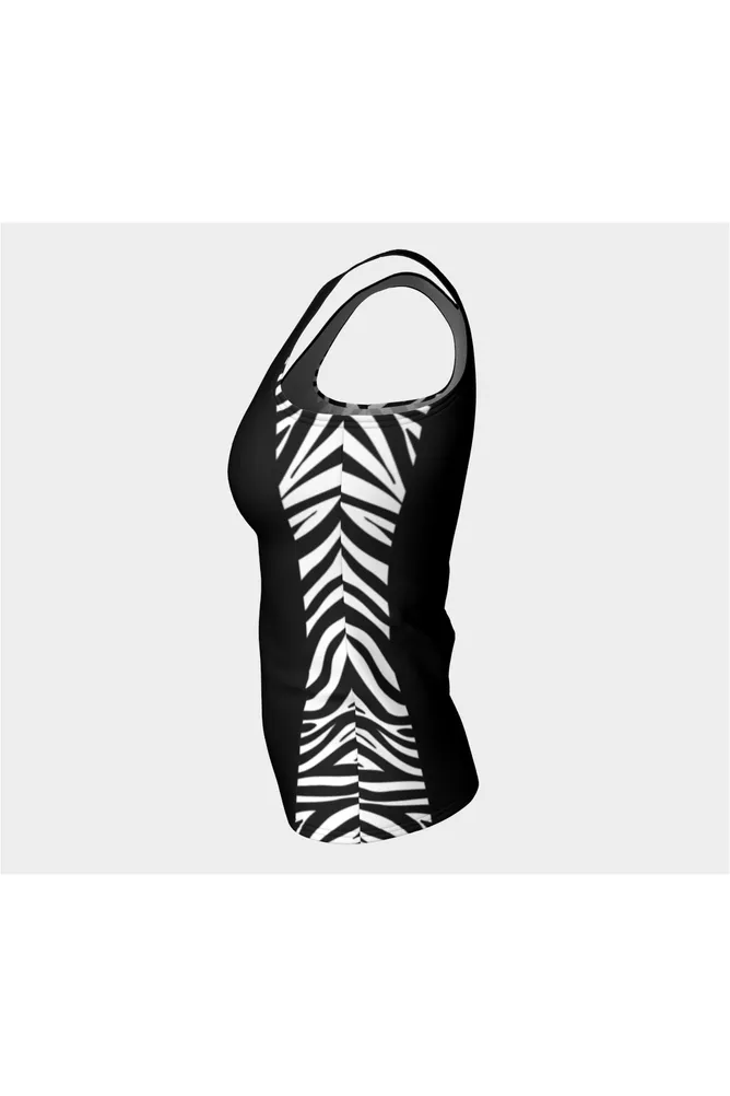 Zebra Print Athletic Top