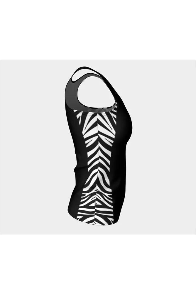 Zebra Print Athletic Top